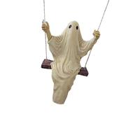 pumpumlia Halloween Accessories Specter Resin Statue White Phantoms Sculpture For Indoor And Outdoor Decoration Party Supplies Resin Swing Specter Statue