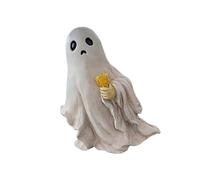 pumpumlia Halloween Accessories Specter Resin Statue White Phantoms Sculpture For Indoor And Outdoor Decoration Party Supplies Resin Swing Specter Statue
