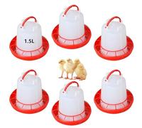 pumpumlia High Capacity Chicken Waterer and Feeder Resistant for Farming Chicken Vegetable String Bag Poultry Feeders for Chickens