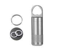 pumpumlia Metal Pills Box Waterproofs Box Case Keychains Holder Container Bottles Small Travel Bottles Pockets Pills Case Corrosions Resistance Light Weights