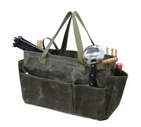 pumpumlia Outdoor Camping Pots Organizers Bag Crafted from Water Resistant Waxed Canvas with Spacious Interior for Cookware & Tool Multi Pocket Organizers