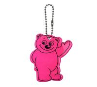 pumpumlia Reflective Bear PVC Keychain Tags Bright Tags For Bag Backpack Pendant Kids Adults Clothing Bag Reflectors Tape Driveway Kids Runners