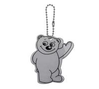 pumpumlia Reflective Bear PVC Keychain Tags Bright Tags For Bag Backpack Pendant Kids Adults Clothing Bag Reflectors Tape Driveway Kids Runners
