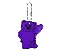 pumpumlia Reflective Bear PVC Keychain Tags Bright Tags For Bag Backpack Pendant Kids Adults Clothing Bag Reflectors Tape Driveway Kids Runners