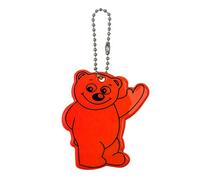 pumpumlia Reflective Bear PVC Keychain Tags Bright Tags For Bag Backpack Pendant Kids Adults Clothing Bag Reflectors Tape Driveway Kids Runners