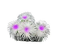 pumpumlia Silicone Exquisite Artificial Coral FishTank Decorations For Aquarium Terrarium White False Coral Ornament Pet Supplies