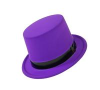 pumpumlia Stylish Fluorescent Tall Hat With Shining Color For Various Occasion Theme Event Party Gathering Dressingup Club Hat Eye Catching Fedoras
