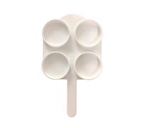 pumpumlia Veterinary Mastitis Detectors with 4 Compartment 42ML Capacity Stable Construction for Dairy Cow Durability Milk Sampling Plate