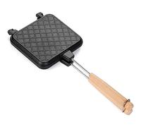 Pumtus Hot Sandwich Maker, Nonstick Grill Pan with Handle, Camping Sandwich Toaster, Aluminum Flip Pan for Toast, Waffles, Breakfast