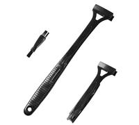 Pumwoy Men's Back Razor, 45 cm, Back Hair Remover for Men with 2 Replacement Blades, Foldable Body Hair Trimmer, Body Razor, Wet and Dry Use, Razor with Long Handle