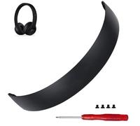 Pumyog Replacement Headband for Beats by Dr. Dre Solo 3 Wireless (A1796) & Solo 2 Wired/Wireless (B0534/B0518), Matte Black, Rubber, Modern, Magnetic Clasp