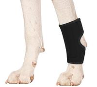 PUMYPOREITY 1Pcs 1Pcs Dog Leg Braces, Hock Joint Brace with Two Support Strips, Dog Hock Splint for Fractures, Wound Healing, Sprains and Canine Arthritis Support Leg Wrist Carpal(Black, M)