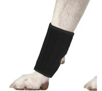 PUMYPOREITY 1Pcs Dog Front Leg Brace, Leg Splint Provides Joint Support and Against, Lick Leg Wrap Protector Hock Splint for Fractures, Wound Injury and Sprain Healing(Black, S)