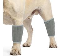 PUMYPOREITY 2Pcs Dog Rear Leg Hock, Joint Brace Hind Leg Wrap Protector and Extra Supportive, LegHock Joint Compression Sleeve for Wound Injury and Sprain Healing of Arthritis(Grey, M)
