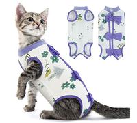 PUMYPOREITY Cat Suit Post Surgery, Cat Spay Recovery Suit Female Cat Operation Recovery Suit Sterilization Clothes Comfortable Alternative to Traditional Recovery Cones(Purple, L)