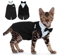 PUMYPOREITY Cat Tuxedo Outfit, Black, 2XL