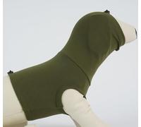 PUMYPOREITY Dog Body Suit Neck Protection, Snood For Wounds No Flap Ear Wrap For Dogs Shirt After Surgery With Snood, Covers The Neck Area After Lump Removed(OliveDrab, XL)