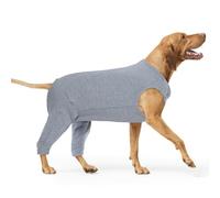 PUMYPOREITY Dog Leg Surgery Suit, Large Dog Surgical Vest Post Operative Suit Anti Licking Sleeve Medical Shirt Leg Wound Cover Dogease Wound Protection Suit(Grey, 3XL)