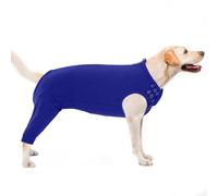 PUMYPOREITY Dog Leg Wound Protector, Surgery Recovery Suit Female Surgical Recovery Suit with Legs Dog Spay Recovery Suit Female with Zipper Easy to Put On and Take Off(Blue, XL)