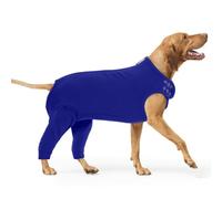 PUMYPOREITY Dog Surgery Recovery Suit with Legs, Leg Cover Dog Shirt Buster Body Sleeves Back Legs Elbow Callus Protector Chest Protector Anti Licking Protection Sleeve(Blue, 2XL)
