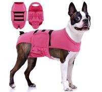 PUMYPOREITY Washable Female Dog Diaper, Adjustable Suspender Pantie, Escape-Proof Anti-Harassment Wear for Heat, Incontinence, Puppy Training, Senior Pet, S, Pink