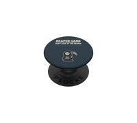 Pun Funny Halloween Grim Reaper Game Dont Look at the Reaper PopSockets Adhesive PopGrip