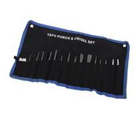 Punch and Chisel Set, 16Pcs Mechanics Punches and Chisel Set with Storage Pouch Pin Centre Taper Cold Gauge