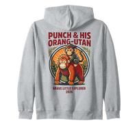 Punch And His Orangutan Brave Little Explorer 2026 Zip Hoodie