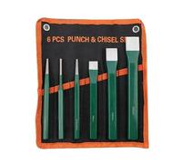 Punch and Scissors Set | Rust-Resistant Metal Hand Tools, Set of 6 Punches with Conical Cold Scissors, for Wood Carvings Cement Stone Furnishing Friezes Dressers Taill