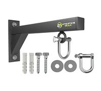 PUNCH BAG BRACKET by Athletics Gear |16-guage Heavy Duty with D-Shackle Swivel & Fixings (30cm Wall Bracket)