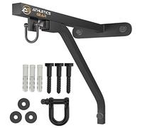 PUNCH BAG BRACKET by Athletics Gear |16-guage Heavy Duty with D-Shackle Swivel & Fixings (42cm Wall Bracket)