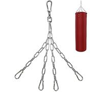 Punch Bag Chain With 4 Snap Hooks, Heavy Duty Stainless Steel Boxing Bag Hanger Chain, 360 Degree Rotation Swivel, Wall Mount Punching MMA Training Hanger For Hammock