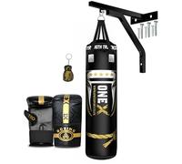 Punch bag Heavy Filled 9 Piece Boxing Bag Set for Adult Wall Bracket Punching Bag Mitts MMA, Kick boxing punch bags for Exercise Home and Gym.