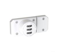 Punch Cabinet Lock Three Digit Code for Easy Security on Household Drawers and Doors (White)