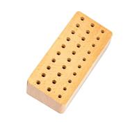 Punch Carrier Tools,30-Hole Portable Wooden Organizer | Leather Working Tool Holder - for Machinist Work Workshop Hobby Repair Electronics Jewelry Workbench Wood Carving Electric