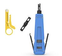 Punch Down Impact Tool with 110 and 66 Blades, Network Wire Cable Cat6/Cat5e Telephone Impact Terminal Insertion Tools