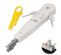 Punch Down Tool Cat6, Punchdown Tool, Data Punch Down Tool, Professional Ethernet Punch Down Tool, for Rj45 Socket Cat5/Cat6/Ca7 & Telephone Cable Impact Terminal Insertion Tools