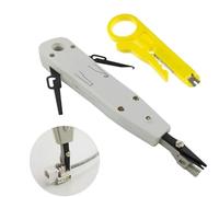 Punch Down Tool,Professional Ethernet Punchdown Tool for RJ45 Socket Cat5/Cat6/Ca7 & Telephone Cable Impact Terminal Insertion Tools,with a Wire Stripper,Terminal Insertion Tools