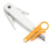 Punch Down Tool,Professional Ethernet Punchdown Tool for RJ45 Socket Cat5/Cat6/Ca7 & Telephone Cable,Impact IDC Network Punchdown Tools(with Hook Blade)
