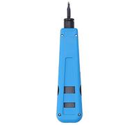Punch Down Tool Wire Cutter Cable Stripper Multi Functional Adjustable Carbon Steel Blade for Network Cables Installation Plastic Handle HT914B