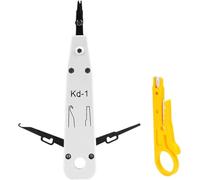 Punch Down Tool with Wire Stripper Combo,Professional Ethernet Krone Tool for RJ45 Socket Cat5/Cat6/Cat7 & Telephone Cable, Impact IDC Network Punchdown Tools with Wire Stripper Combo