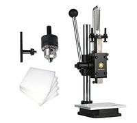 Punch Embossing Machine, With Chuck And Dial, Manual Arbor Press For Leather, Plastic, Wood, Aluminum - Bearing Hydraulic Hand Press Adjustable