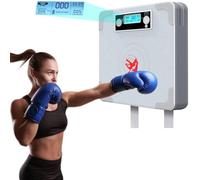 Punch Force Tester with LCD Display, Wall Mount Boxing Reaction Target, Hitting Training Equipment for Speed and Power