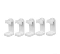 Punch-free Electric Toothbrush Rack, 5-Pack Wall-Mounted Storage, Space Saving Organizer, Efficient Drainage System, Plastic Design, Modern Bathroom Solution