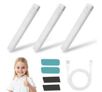 Punch-Free Smart Sensor Magnetic Rechargeable Led Lights, Led Intelligent Human Body Induction Wireless Magnetic Long Night Light, Punch Free Magnetics Light (3PCS White Light, 30cm/11.8in)