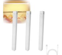 Punch-Free Smart Sensor Magnetic Rechargeable Led Lights, Motion Activated Cabinet Lights, Punch Free Smart Sensor Magnetic Rechargeable Led Light, for Stairs, Wardrobe (Warm Light 30cm/11.81in)