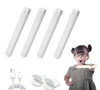 Punch-Free Smart Sensor Magnetic Rechargeable LED Lights, Under Cabinet Lighting, Motion Sensor Light Indoor, Stick on Lights, Wireless Closet Lights for Kitchen, Stairs, Wardrobe (30cm*White)