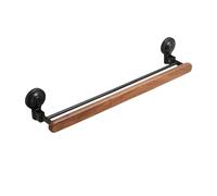 Punch-Free Suction Cup Towel Rack - 53cm Double Pole Bathroom Hanging Rod Space-Saving Folding Towel Holder Wall-Mounted for Towels and Accessories