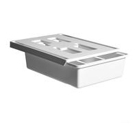 Punch-Free Under-Desk Drawer Storage Box, Invisible ABS Organization Compartment for Office Home, Space-Saving Desktop Solution, No Drilling Required(Medium)