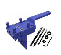 Punch Hole Locator, Dowel Jig Kit with Drill Guide Block Handheld Drill Guide Bit Tools Doweling Hole Tools for Woodworking